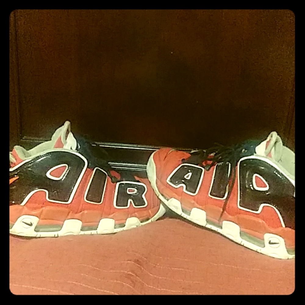 Nike Air More Uptempo 96 Red Black